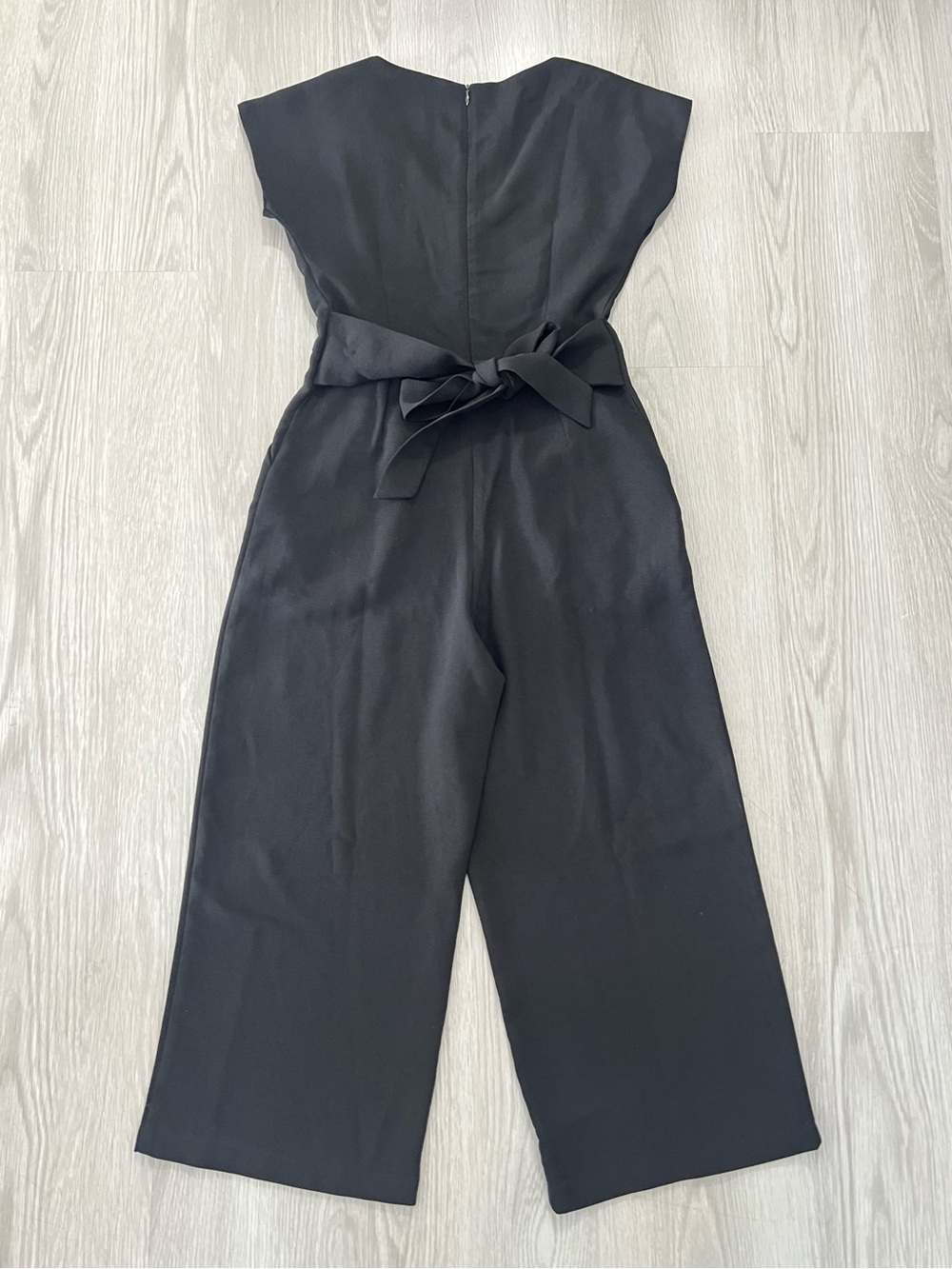 ANTHROPOLOGIE Ett:twa Sedona Jumpsuit Black Cropped Wide Leg Size XS - Picture 6 of 11